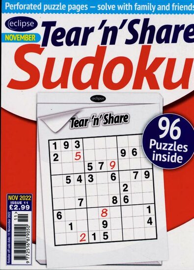 Eclipse Tear&#039;n&#039;Share Sudoku Magazine