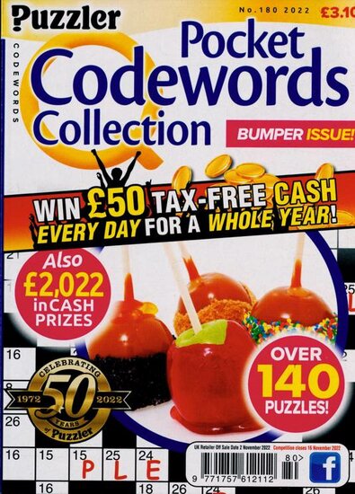 Puzzler Q Pocket Codewords Collection Magazine