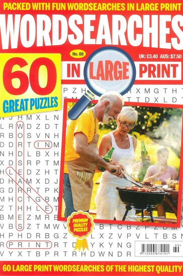 Wordsearches in Large Print Magazine