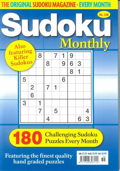 Sudoku Monthly Magazine