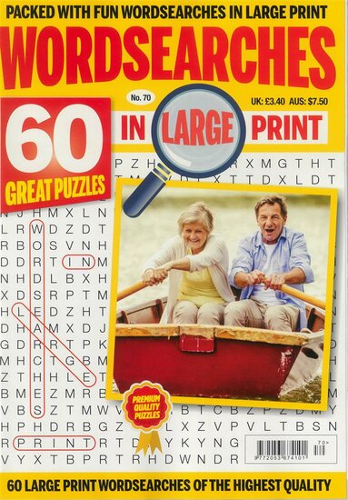 Wordsearches in Large Print Magazine