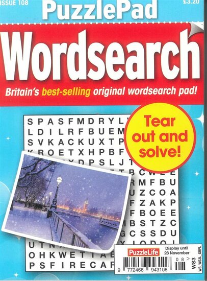 Puzzlelife Puzzlepad Wordsearch Magazine